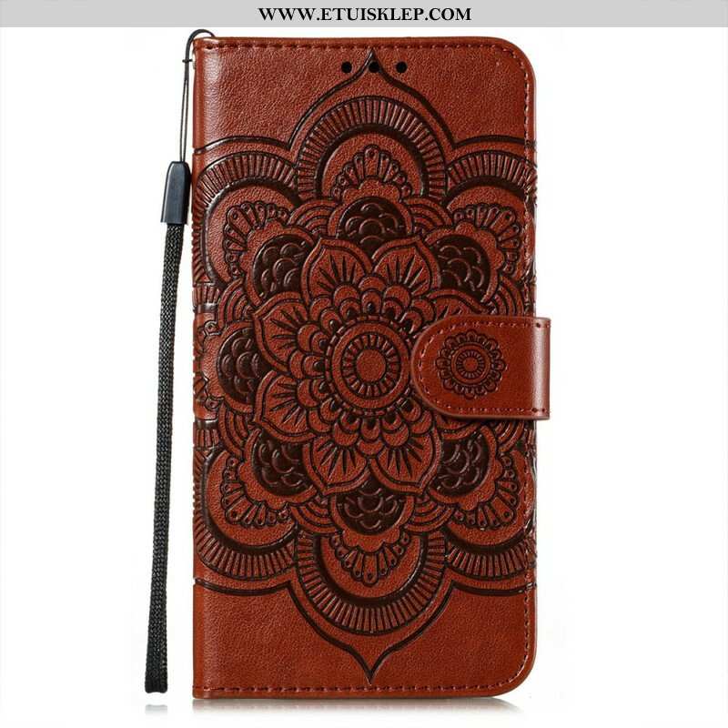 Etui Folio do Oppo Find X3 Neo z Łańcuch Mandala Z Pełnym Paskiem